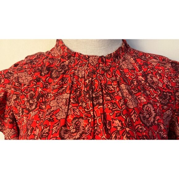 ULLA JOHNSON HANA POPPY FLORAL BABY DOLL DRESS 4 - Picture 4 of 13